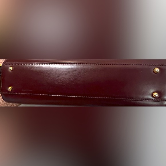 MCM Executive/Work Bag - Burgundy Leather Material - RARE VINTAGE - Picture 4 of 13